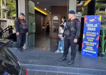KRYD, Batalyon A Brimob Kaltim Sambangi Gereja di Kota Balikpapan