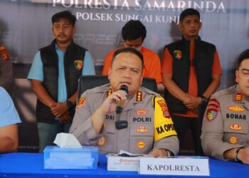 Kapolresta Samarinda Ungkap Kasus Pembunuhan Kepada Dua Anak Kandung