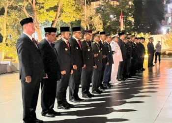 Apel Kehormatan dan Renungan Suci Peringati HUT ke-80 RI di Samarinda