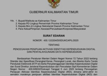 Pemprov Kaltim Ingatkan Warga Waspadai Penipuan Aktivasi IKD dan Penyalahgunaan Data Pribadi