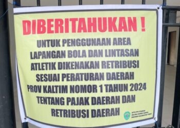 Lapangan Kadrie Oening Tak Lagi Gratis, Pemprov Kaltim Tetapkan Tarif hingga Rp40 Juta