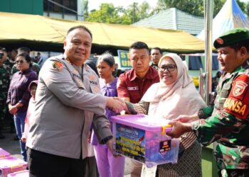 Polresta Samarinda Hadiri Kegiatan Baksos, Bakkes, GPM, UMKM, dan Donor Darah dalam Rangka HUT TNI ke-80