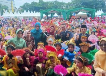 Peringati HAN, Bunda PAUD Samarinda Gelar Acara Meriah Bernuansa Budaya
