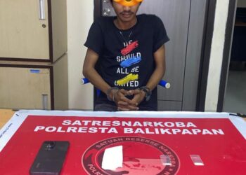 Polresta Balikpapan Tangkap Kurir Sabu di Balikpapan Barat