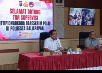 Tim Dittipnarkoba Bareskrim Polri Supervisi Kinerja Satresnarkoba di Polresta Balikpapan