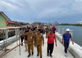 Wali Kota Balikpapan Tinjau Pembangunan Jembatan Beton Telagamas–Baru Tengah