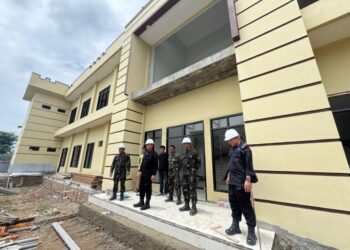 Wadansat Brimob Kaltim Tinjau Progres Pembangunan Gedung Baru Batalyon B Pelopor