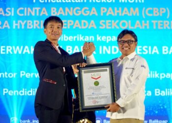 Bank Indonesia Balikpapan Raih Rekor MURI untuk Edukasi CBP Rupiah ke Sekolah Terbanyak