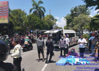 Kecelakaan di Depan Pasar Klandasan, Pengendara Motor Tewas di Tempat