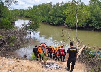 Tragedi di Sungai Selok: Personel Brimob Kaltim Temukan Potongan Tubuh Korban Terkaman Buaya di Kariangau