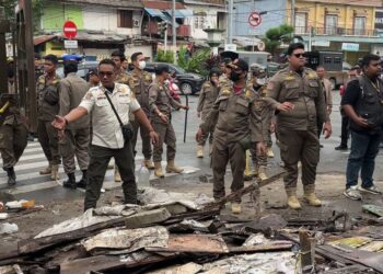 Menjelang Peresmian, Kawasan Pasar Pagi Samarinda Ditertibkan Satpol PP
