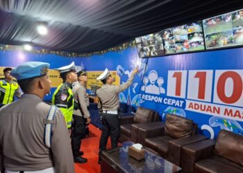 Jaga Keamanan Natal dan Tahun Baru, Polresta Samarinda Laksanakan Patroli Skala Besar di Titik Strategis