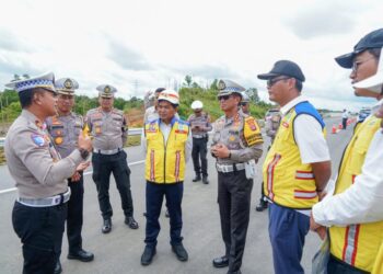 Pastikan Kelancaran Libur Nataru, Dirlantas Polda Kaltim Tinjau Arus Lalu Lintas Tol IKN