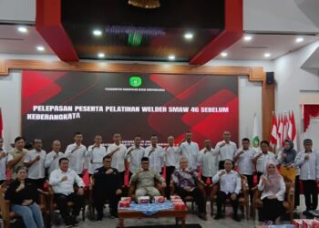 Bupati Aulia Rahman Basri Lepas 13 Peserta Pelatihan Welder Manfaatkan Peluang Kerja di Batam