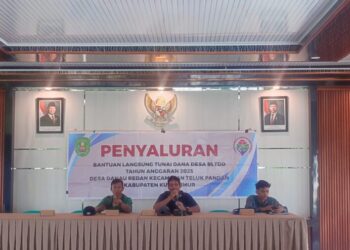 Penyaluran Bantuan Langsung Tunai Di Desa Danau Redan Tahun Anggaran 2025 Berjalan Lancar