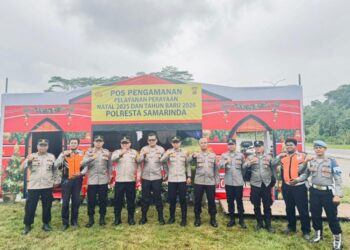 Pantau Pintu Masuk Kota, Kabag Ops Polresta Samarinda Cek Langsung Kesiapan Pos Pengamanan Tol Palaran
