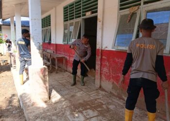 Pasbrimob 1 BKO Polres Tapteng Laksanakan Aksi Kemanusiaan Pascabencana