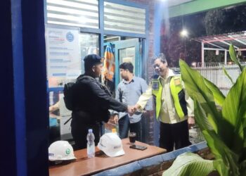 Jaga Kondusivitas Objek Vital, Personel Gegana Satbrimob Polda Kaltim Gelar Patroli Malam