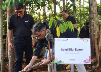 Indosat Tanam Pohon di IKN, Dukung Kota Hijau dengan 75% Ruang Terbuka