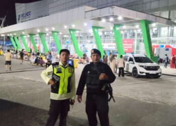 Guna Pastikan Keamanan Obvit, Personel Gegana Brimob Kaltim Gelar Patroli di Balikpapan
