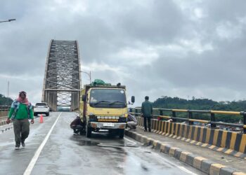 PUPR-PERA Kaltim Gelar Uji Struktur Jembatan Mahulu Pascainsiden Tabrakan Tongkang