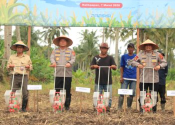 Polda Kaltim Gelar Penanaman Raya Serentak Kuartal I, Perkuat Ketahanan Pangan