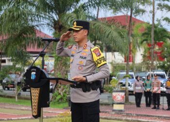Polres PPU Gelar Apel Pasukan Operasi Ketupat Mahakam 2026, Wujud Sinergitas Amankan Mudik Lebaran