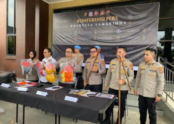 Polresta Samarinda Ungkap Kasus Pencurian Kabel PJU, Kerugian Capai Rp589 Juta