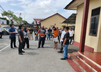 Polisi Gelar Rekonstruksi Kasus Penikaman di Samarinda, 11 Adegan Diperagakan