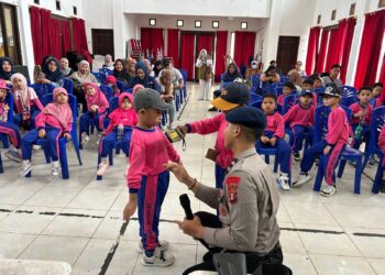 Tanamkan Jiwa Nasionalisme Sejak Dini, Batalyon B Pelopor Brimob Kaltim Sambut Kunjungan Edukasi TK Islam Ittihad