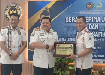 Sertijab Kalapas Balikpapan dan Ikrar Zero Halinar Perkuat Integritas Lapas