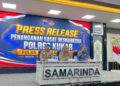 Polda Kaltim Ungkap Peredaran Narkotika Jaringan Luar Daerah, kasat Resnarkoba kukar jadi tersangka