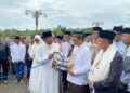 Rudy Mas’ud Serahkan Langsung Sapi Kurban Bantuan Presiden 1,07 Ton ke Islamic Center