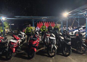 Puluhan Knalpot Brong Disita, Satu Motor Ikut Diamankan
