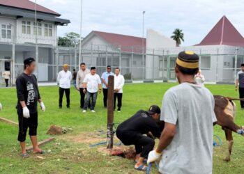 Lapas Kelas IIA Balikpapan Terima Monitoring Pemotongan Hewan Kurban Iduladha 1447 H