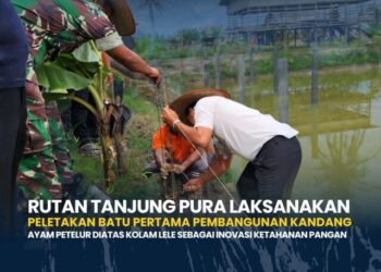 Rutan Tanjung Pura Bangun Kandang Ayam Petelur di Atas Kolam Lele, Perkuat Ketahanan Pangan Terpadu