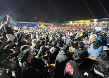 Polresta Samarinda Gelar Nobar Piala Dunia, Antusiasme Warga Capai 1.500 Orang