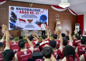 Jadi Pembicara di Diklat Pratama DPP GMPK, Menteri Nusron: Nasionalisme Menjadikan Bangsa yang Kuat