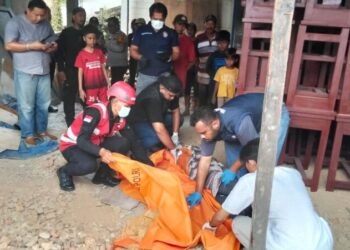 Respon Cepat Batalyon A Brimob Kaltim Tangani Penemuan Jenazah di Kel. Sumberejo Balikpapan