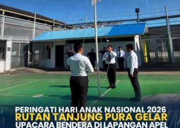 Rutan Tanjung Pura Gelar Upacara Hari Anak Nasional 2026, Teguhkan Komitmen Lindungi Anak