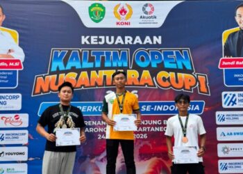 Bripda Ardhika Sapu 7 Emas di Nusantara Cup 2026, Brimob Polda Kaltim Bangga