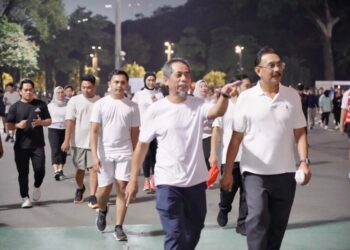Rehat Sejenak dari Aktivitas Kantor, Kementerian ATR/BPN Adakan Slow Run Rutin Sepulang Kerja