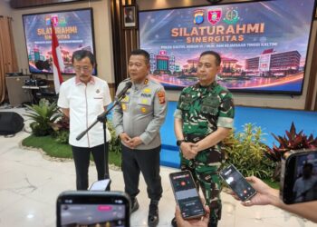 Polda Kaltim Perkuat Sinergitas Bersama TNI dan Kejaksaan Lewat Coffee Morning