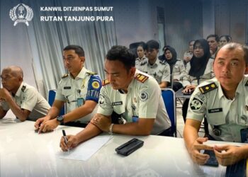 Rutan Tanjung Pura Ikuti Arahan Dirjenpas, Perkuat Pelaksanaan Tugas dan Fungsi Pemasyarakatan