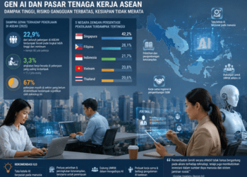 ILO: Hampir 80 Juta Pekerja ASEAN Berpotensi Terdampak AI Generatif