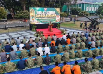 Di Tengah Kemarau dan Kabut Asap, Pangdam Mulawarman Gelar Shalat Istisqa