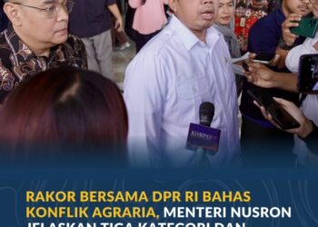 Rakor Bersama DPR RI Bahas Konflik Agraria, Menteri Nusron Jelaskan Tiga Kategori dan Mekanisme Penyelesaiannya
