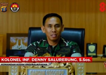 TNI-Polri Solid! Dandim 0905 Balikpapan Apresiasi Kombes Jerrold Sukses Pimpin Upacara Penurunan Merah Putih
