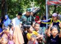 Derai Syukur di Ujung Kemarau Program TNI Manunggal Air Bersih sangat dirasakan oleh Warga Lamaru Balikpapan.