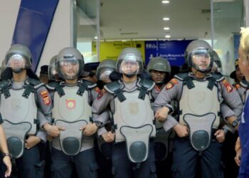 Bandara APT Pranoto Uji Kesiapan Hadapi Kecelakaan Pesawat dan Gangguan Keamanan